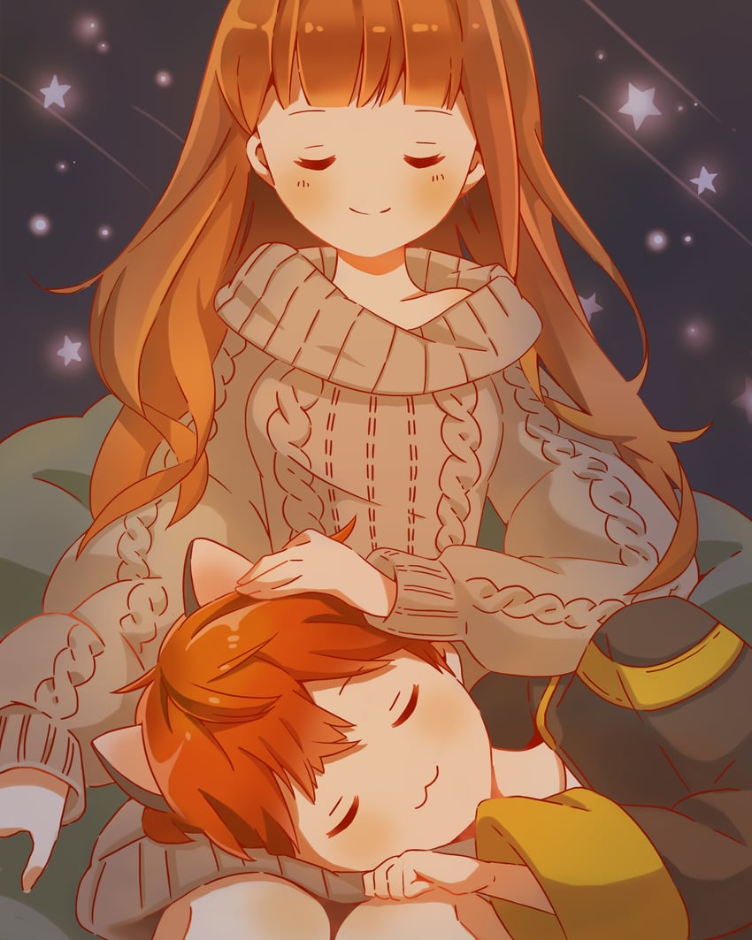 protagonist and 707 (susanghan messenger) drawn by tz_(maomituanzi)