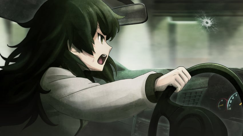 hiyajou maho (steins;gate and 1 more) drawn by huke