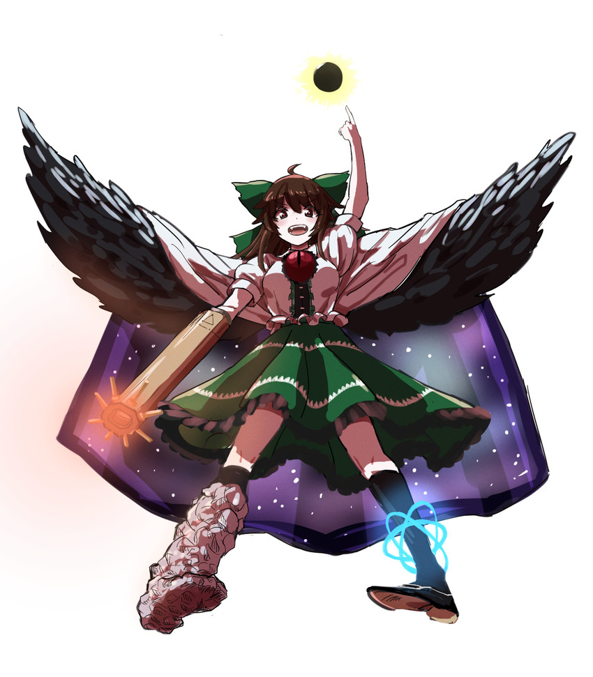 reiuji utsuho (touhou and 1 more) drawn by alinoce716