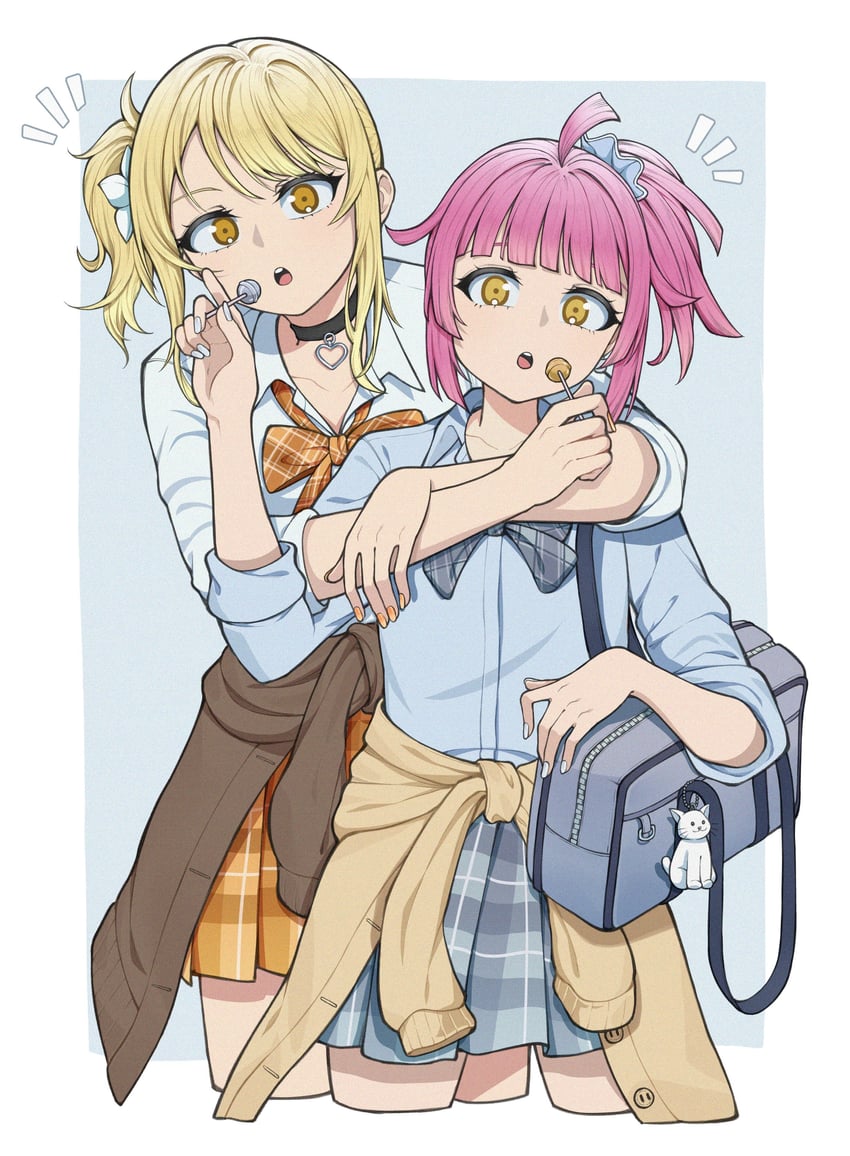 tennoji rina and miyashita ai (love live! and 1 more) drawn by mayo_e