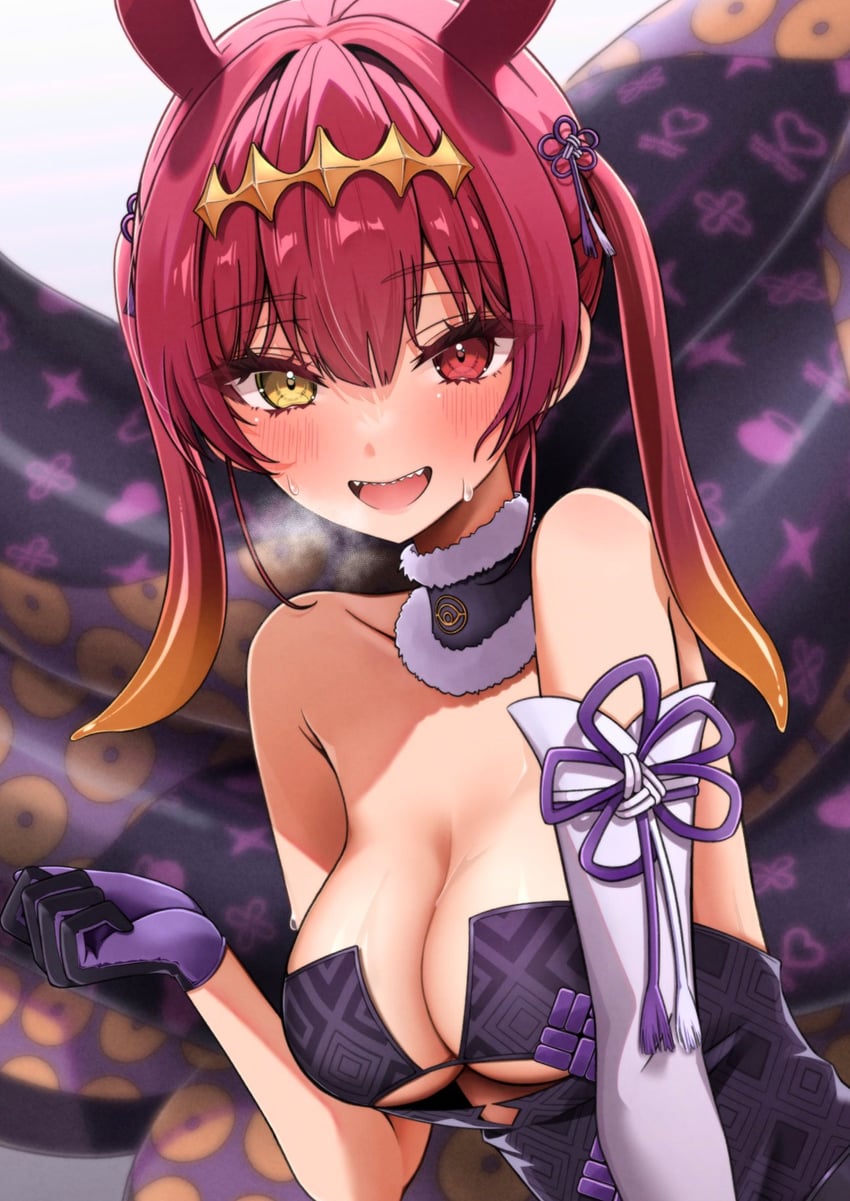 houshou marine and ninomae ina'nis (hololive and 1 more) drawn by mt_mozuku