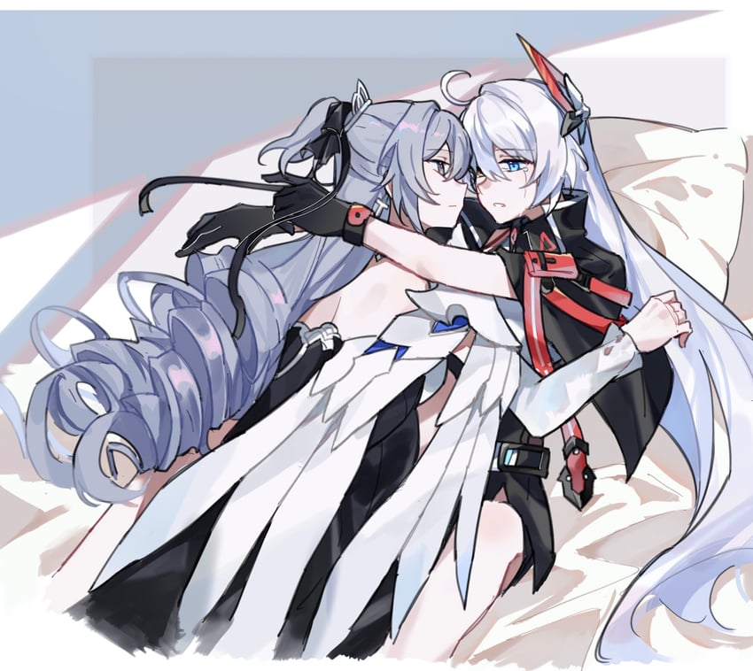 kiana kaslana and bronya zaychik (honkai and 1 more) drawn by shiying_no_yao