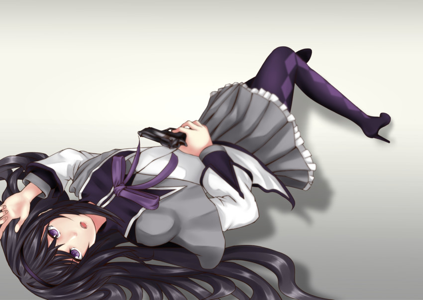 akemi homura (mahou shoujo madoka magica) drawn by kedama_(nexusnnn)