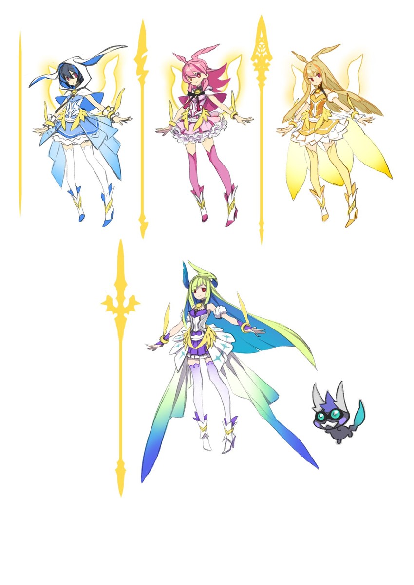 brynhild, valkyrie, sigurd, ortlinde, thrud, and 1 more (fate and 2 more) drawn by miwa_shirow