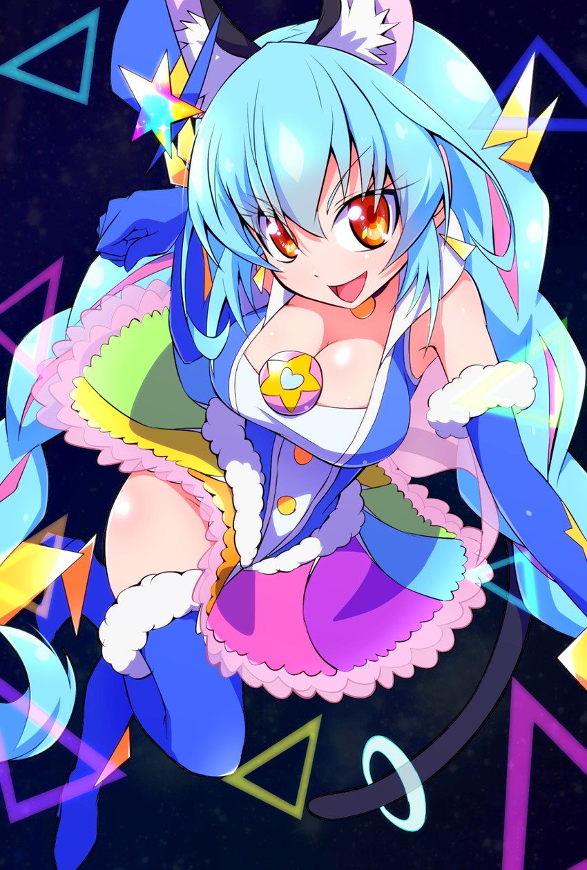 yuni and cure cosmo (precure and 1 more) drawn by ryuuta_(cure_ryuuta)
