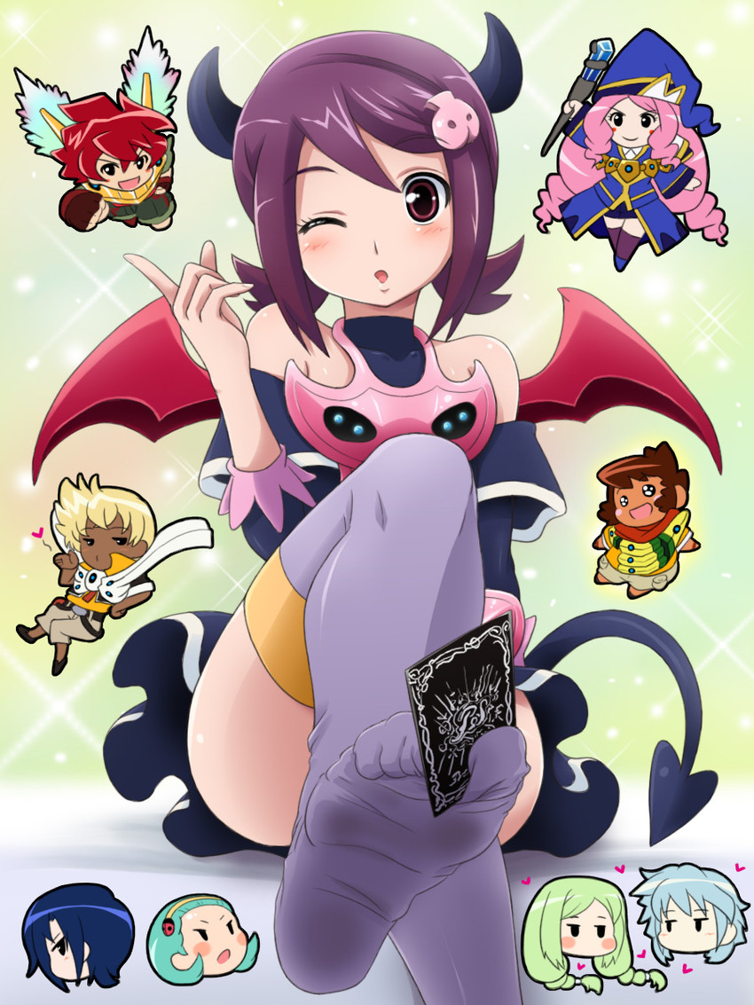 viole mai, magisa, momose kajitsu, bashin dan, hyoudou kenzou, and 4 more (battle spirits and 1 more) drawn by mameshiba_(pixiv_59310)