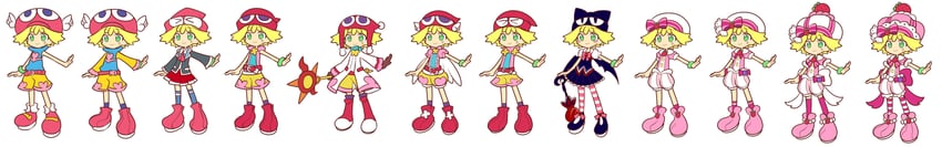 amitie and red amitie (puyopuyo and 3 more) drawn by fukumitsu_(kirarirorustar)