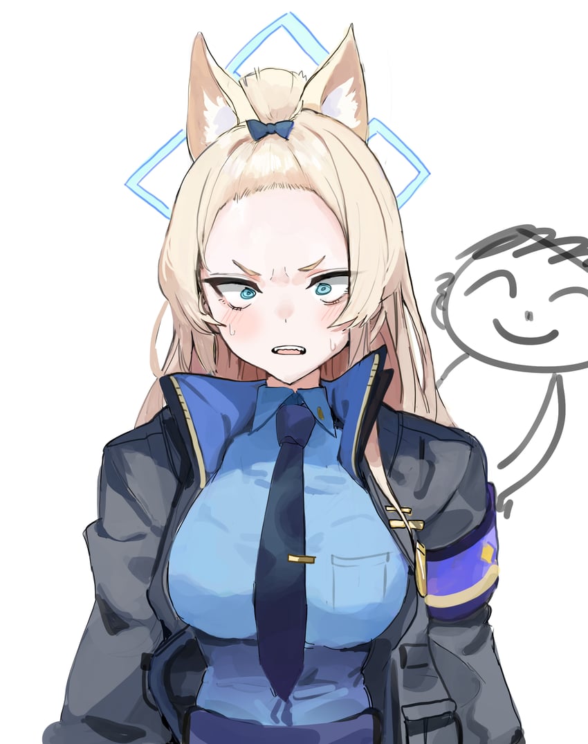 sensei, doodle sensei, and kanna (blue archive) drawn by ggab0621