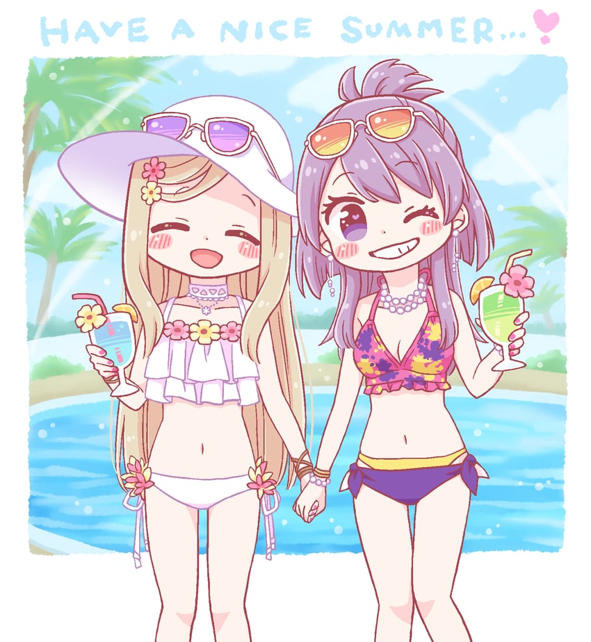 aika himena and kurusu alexandra (mahou shoujo madoka magica and 1 more) drawn by yuzuno_nana