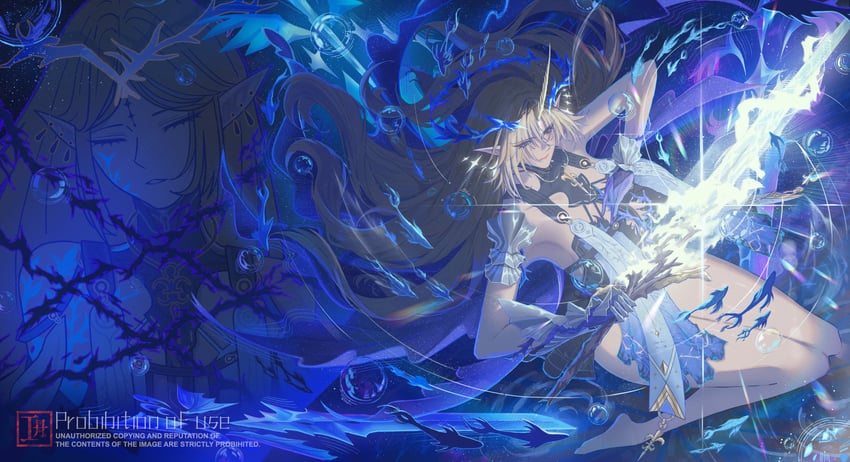 cartethyia and fleurdelys (wuthering waves) drawn by ta_tu_(wnggn_t)