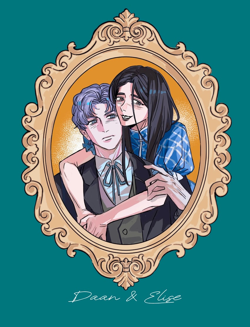 daan and elise (fear & hunger and 1 more) drawn by mayflyaa