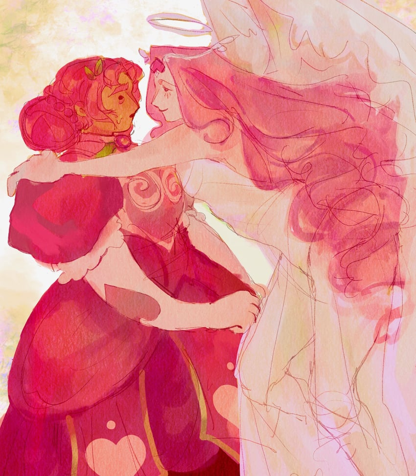 eternal sugar cookie and hollyberry cookie (cookie run and 1 more) drawn by gwormmyy