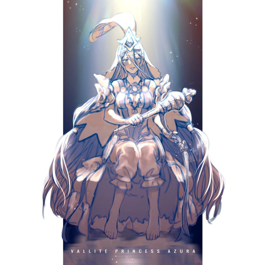 azura (fire emblem and 2 more) drawn by krazehkai