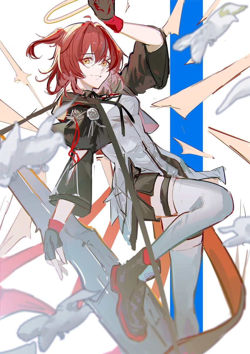 exusiai and exusiai the new covenant (arknights) drawn by naoel_(naoel_art)