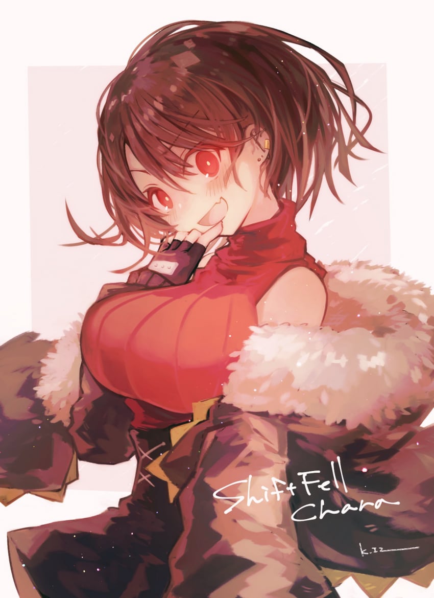 chara (undertale and 1 more) drawn by kasuga_haruhi