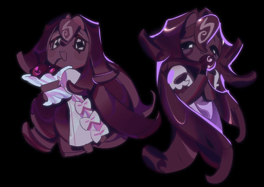 black forest cookie (cookie run and 1 more) drawn by pinkiepig