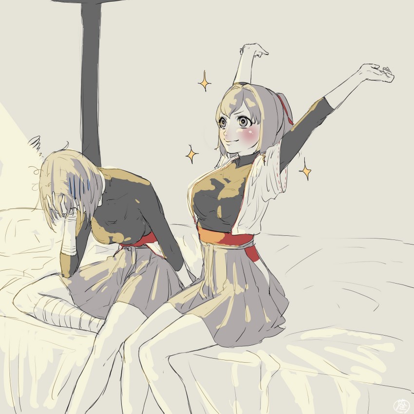 hyuuga and ise (kantai collection) drawn by zabuton_dorobou
