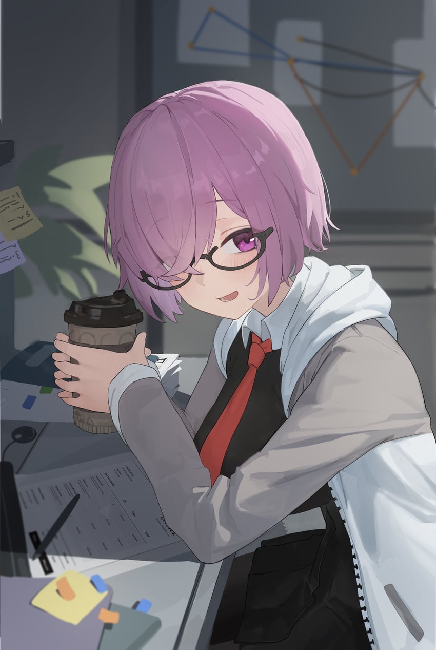 mash kyrielight (fate and 1 more) drawn by mglame