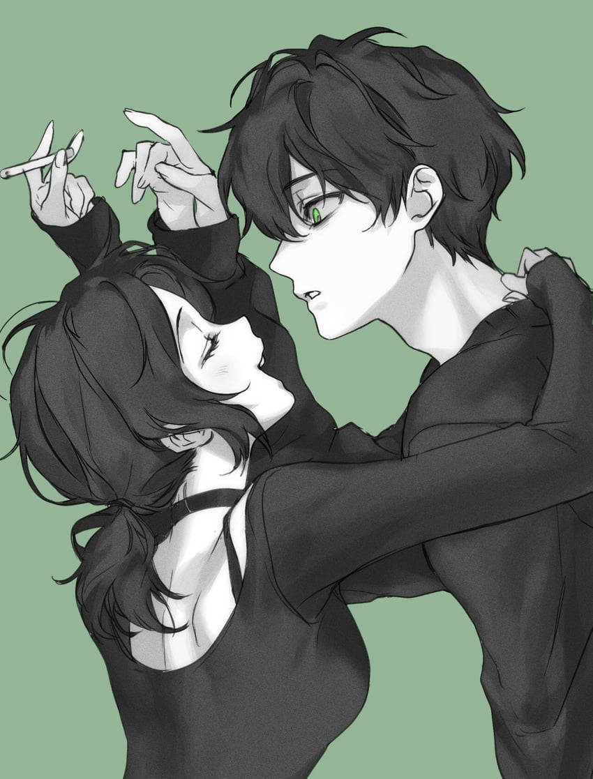 ashley graves and andrew graves (the coffin of andy and leyley) drawn by jjojjo110110