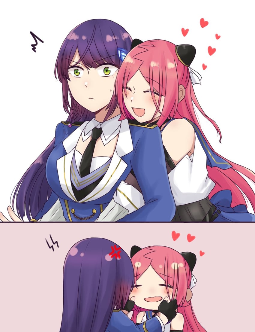 funada kiito and shiba tomoshibi (assault lily) drawn by nigari_(ngari_0115)