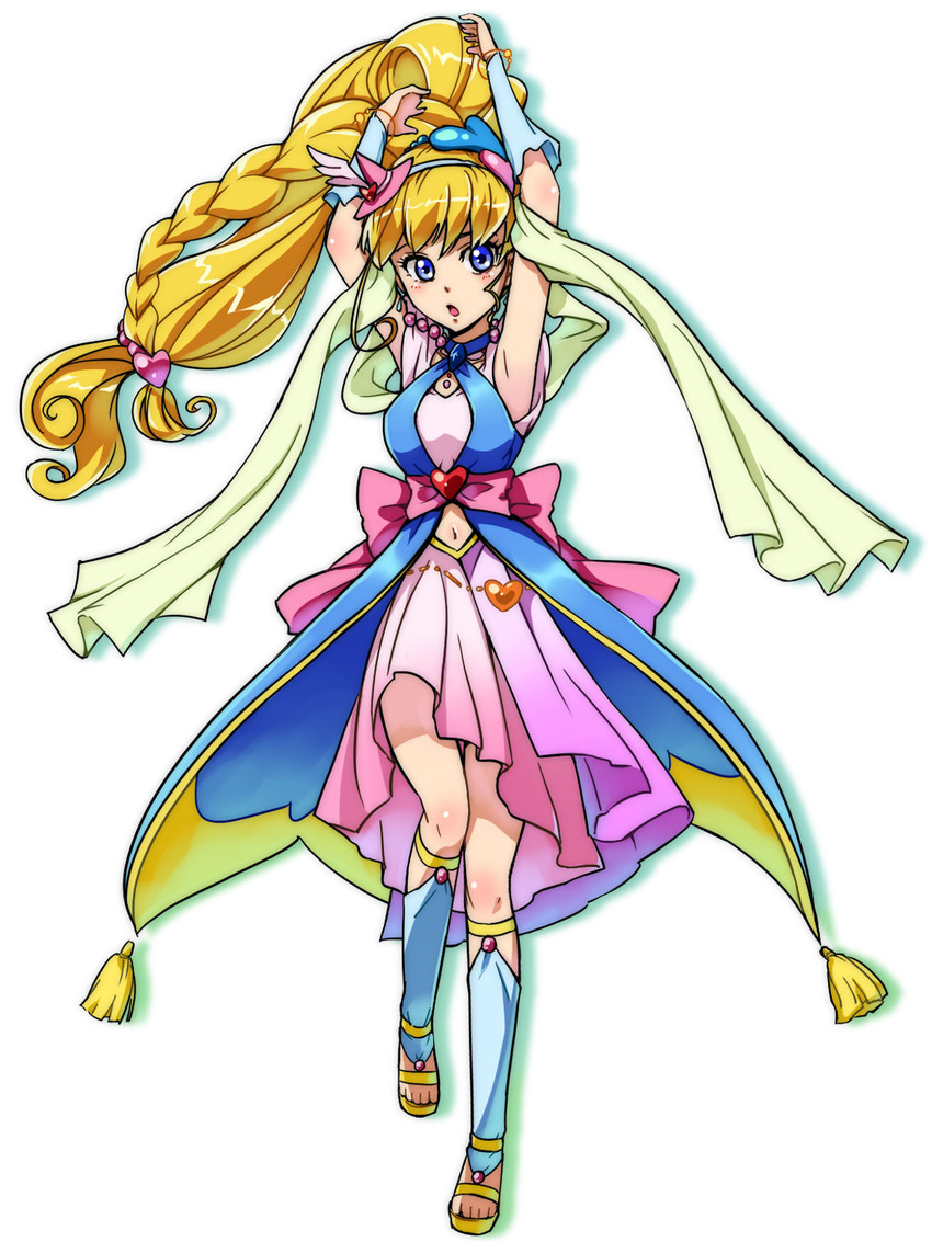 asahina mirai and cure miracle (precure and 1 more) drawn by chiharu_(9654784)
