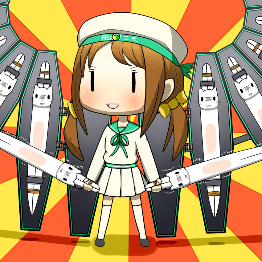 error musume, girl holding a cat, batsubyou, and thanatos (kantai collection and 2 more) drawn by gedou-moebuta_wd