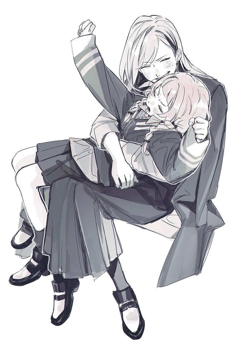 higuchi kaede and suo sango (nijisanji) drawn by jump_(ah0029)