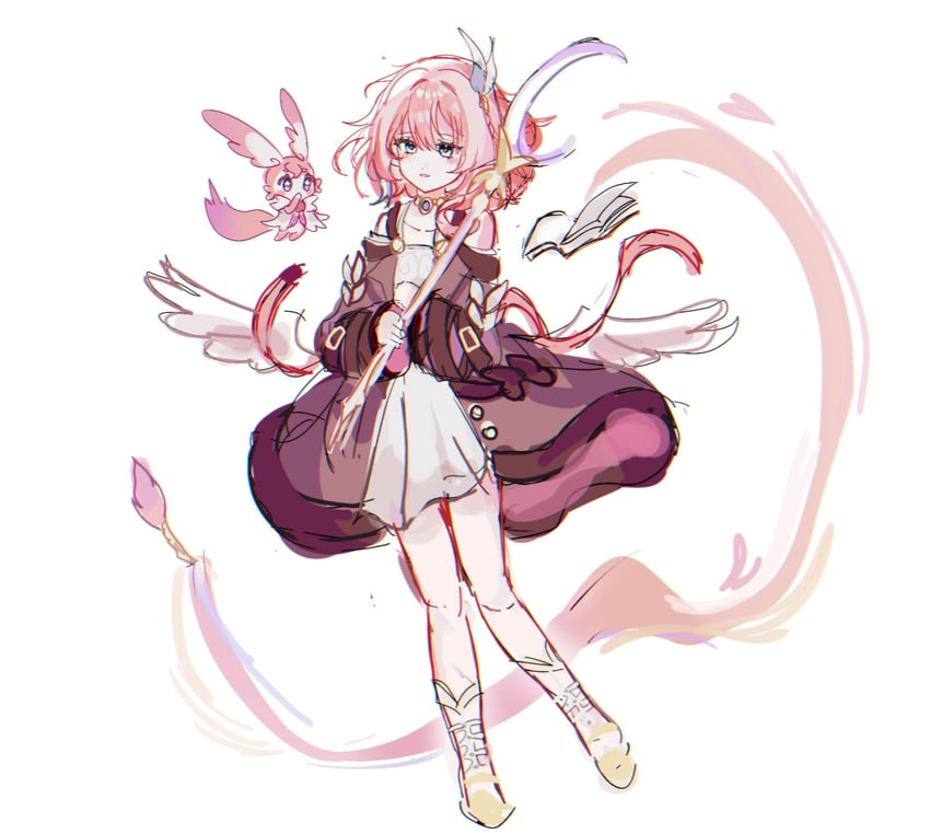 cyrene and mem (honkai and 1 more) drawn by ko_(assd_009)