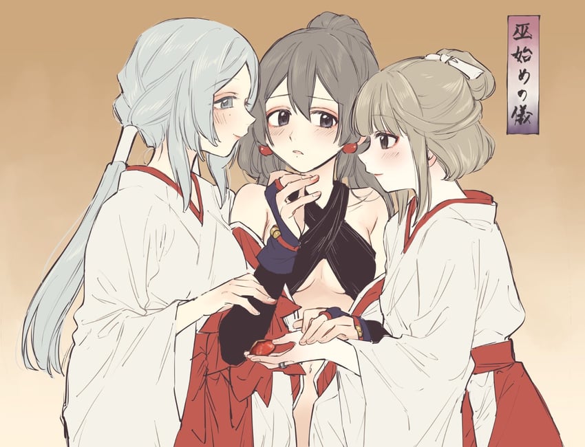 tokime shizuka, toki sunao, and hiroe chiharu (mahou shoujo madoka magica and 1 more) drawn by yukishiro_(hitsuji)