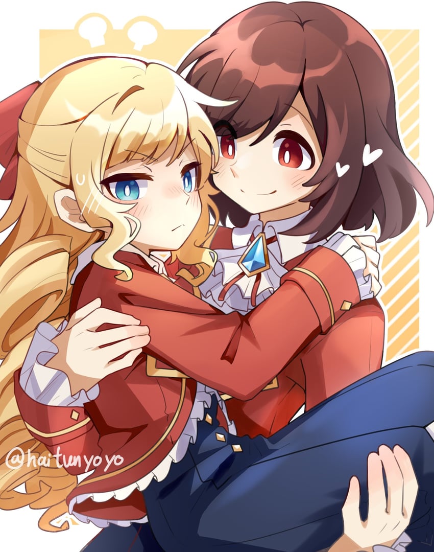claire francois and rae taylor (watashi no oshi wa akuyaku reijou) drawn by haitunyoyo