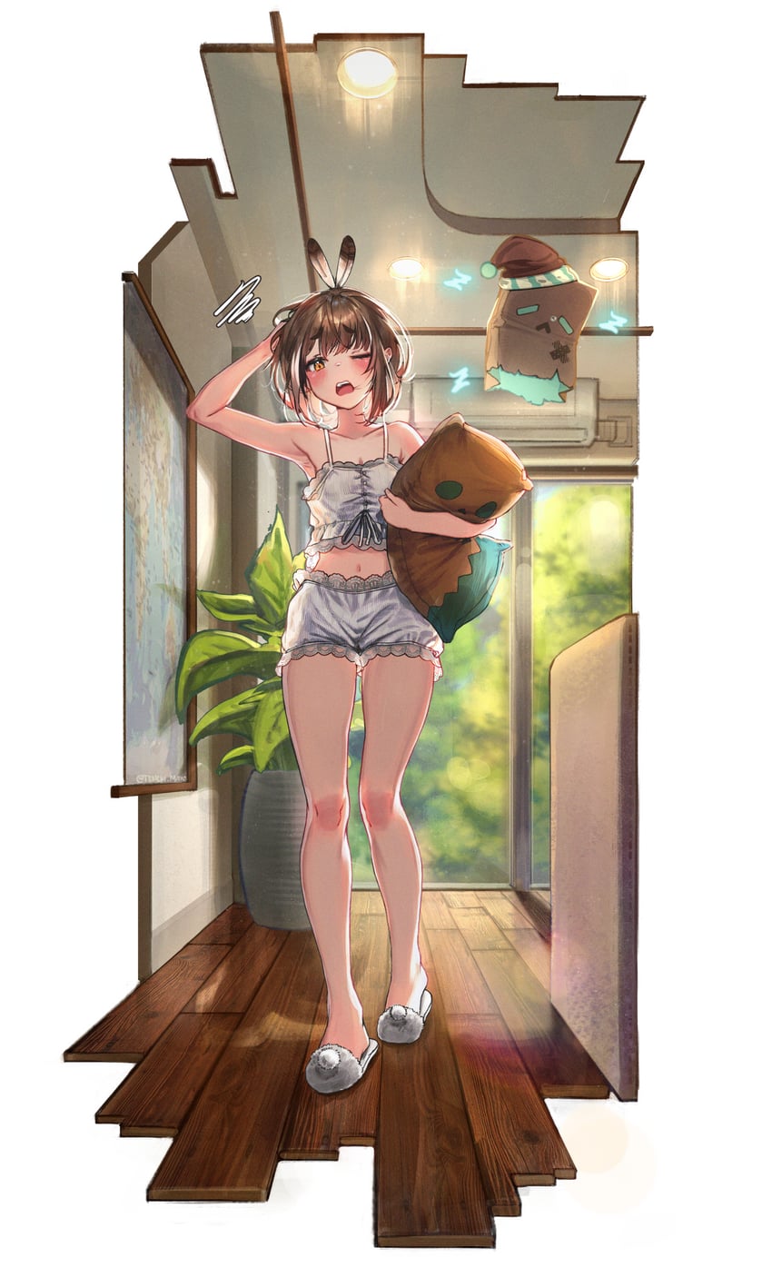 nanashi mumei and friend (hololive and 1 more) drawn by tenchi_mayo