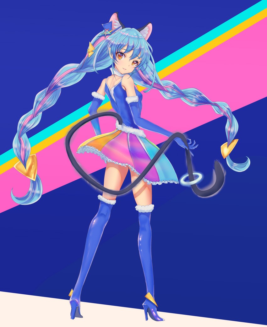 yuni and cure cosmo (precure and 1 more) drawn by mitaka