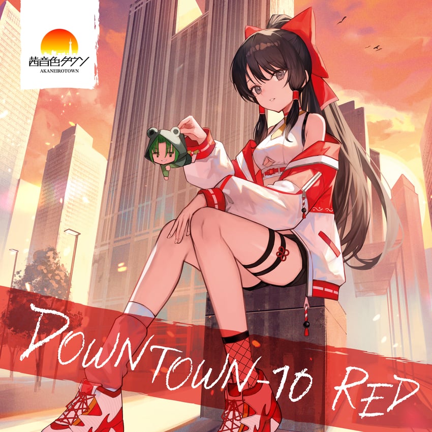 hakurei reimu (touhou and 1 more) drawn by xyunx