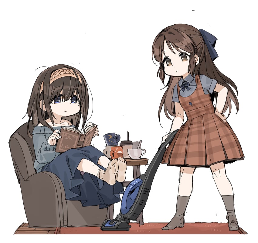 sagisawa fumika and tachibana arisu (idolmaster and 1 more) drawn by spawnfoxy