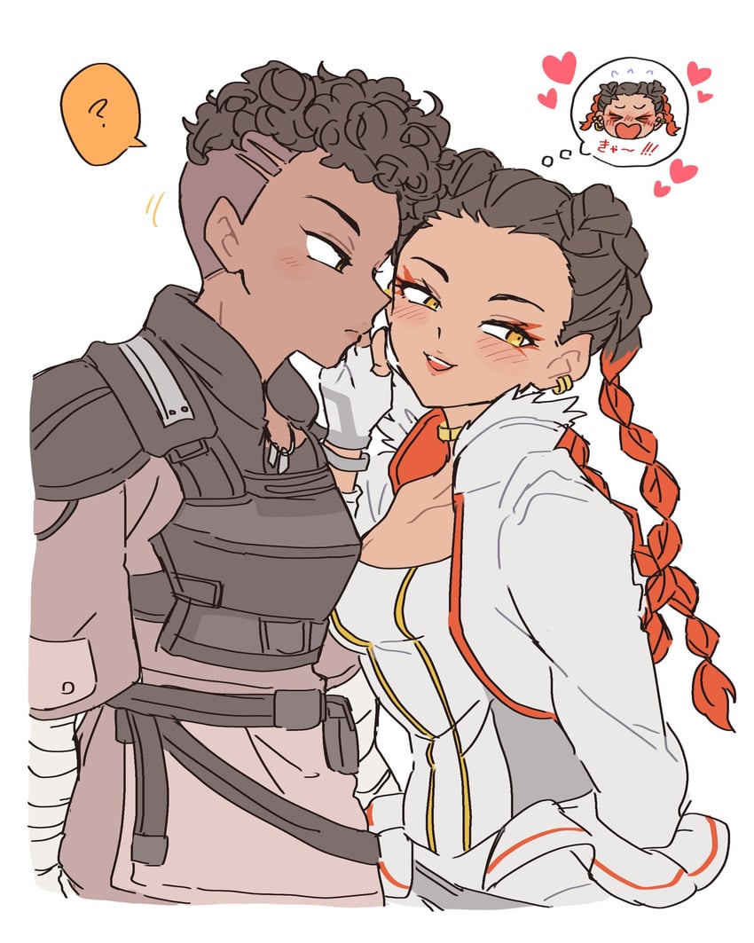 loba and bangalore (apex legends) drawn by nojima_minami