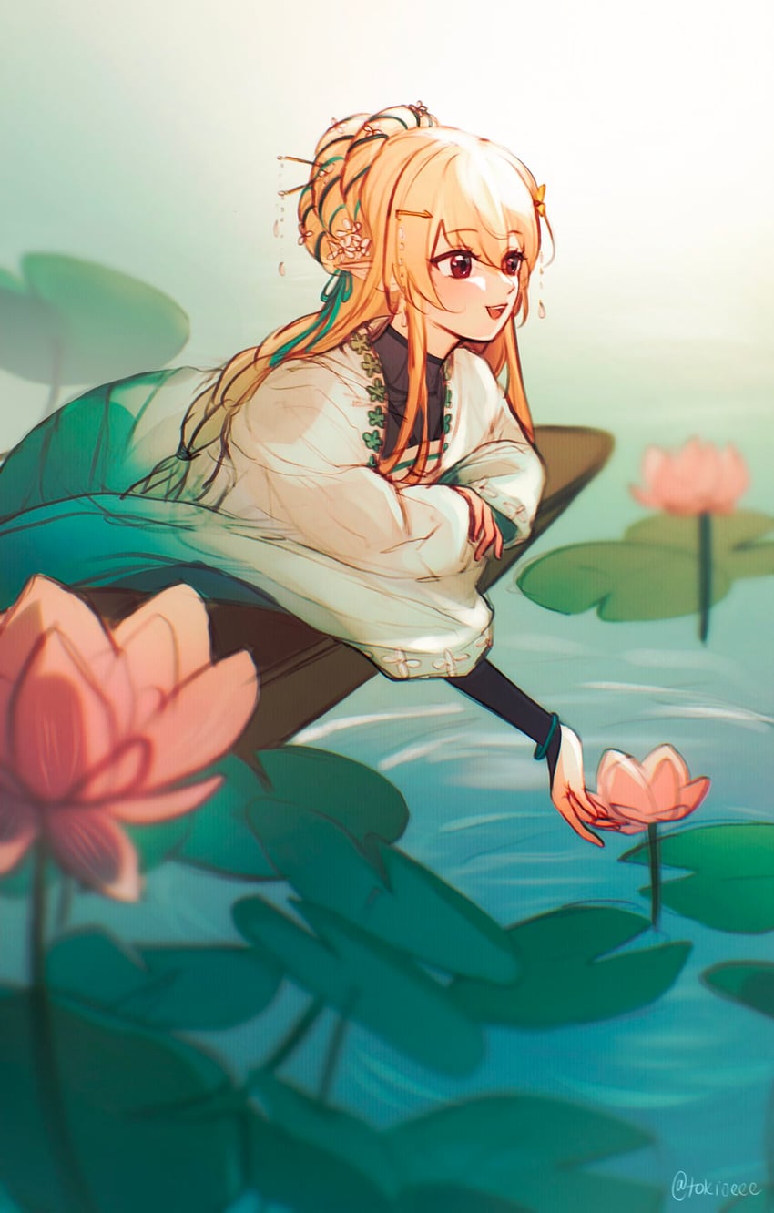 pomu rainpuff (nijisanji and 1 more) drawn by tokitokiee