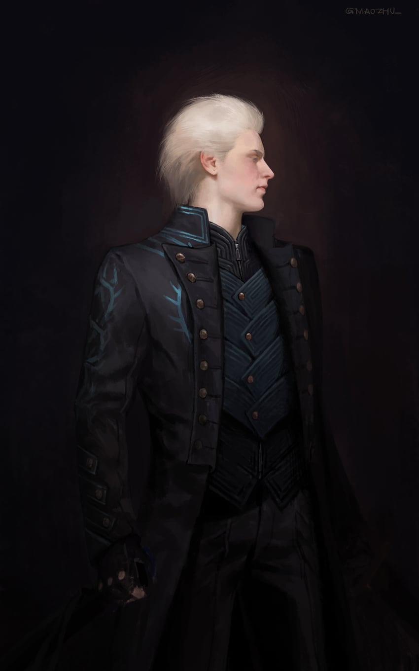 vergil (devil may cry and 1 more) drawn by maozhu