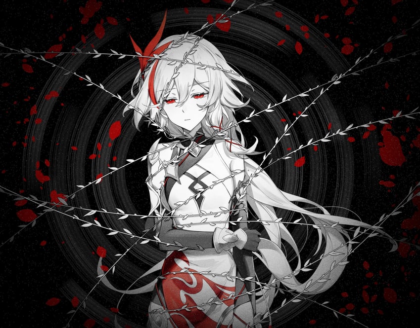 fu hua (honkai and 1 more) drawn by saya_atang
