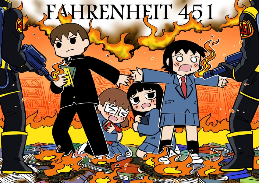 kanbayashi shiori, machida sawako, hasegawa sumika, and endou (bernard-jou iwaku. and 1 more) drawn by y-take-it