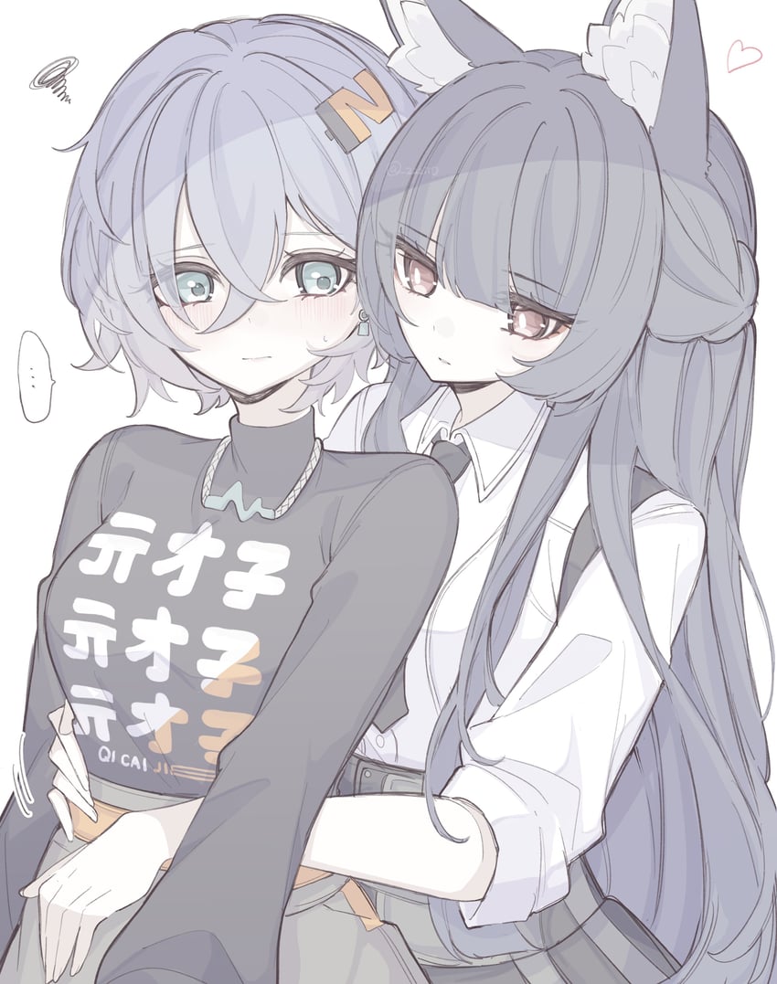 hoshimi miyabi and belle (zenless zone zero) drawn by zzzii0