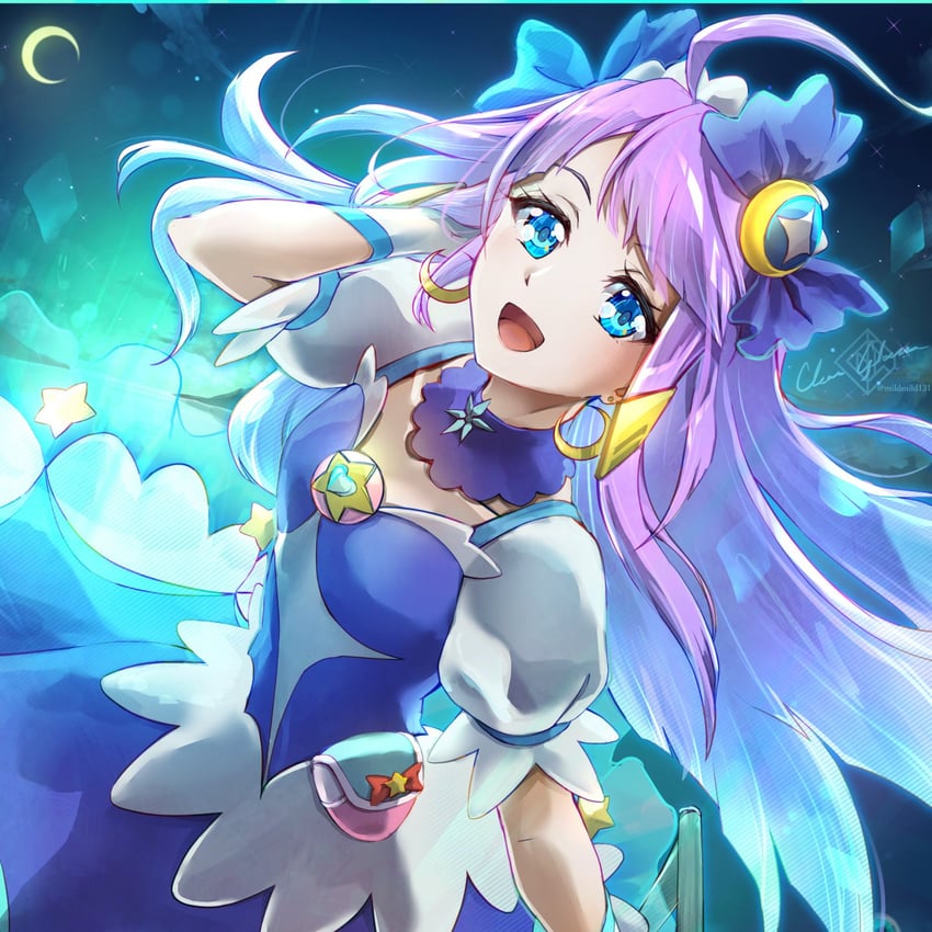 kaguya madoka and cure selene (precure and 1 more) drawn by clear_glass_(mildmild1311)