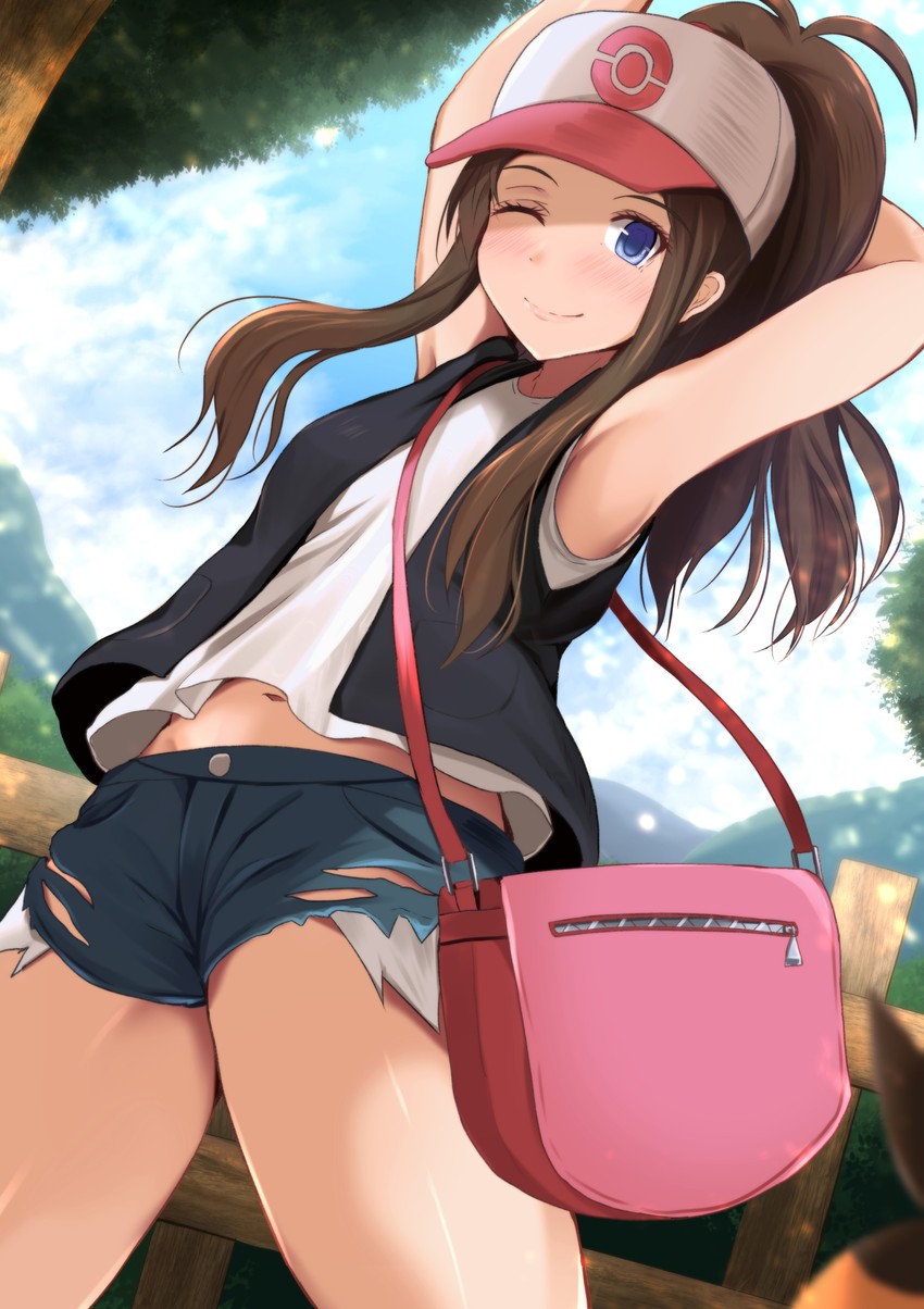 hilda (pokemon and 1 more) drawn by kanzaki_kureha