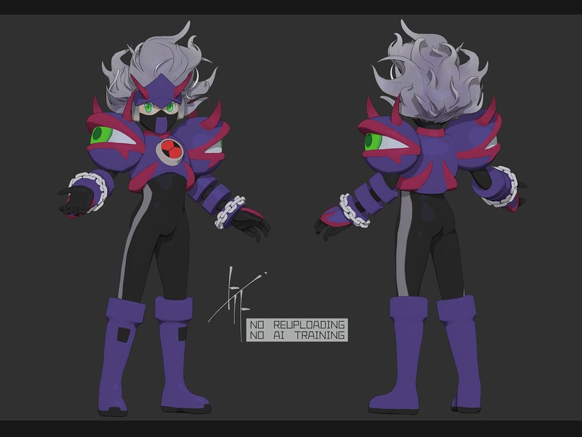megaman.exe and eraseman.exe (mega man and 2 more) drawn by to_i_to_io