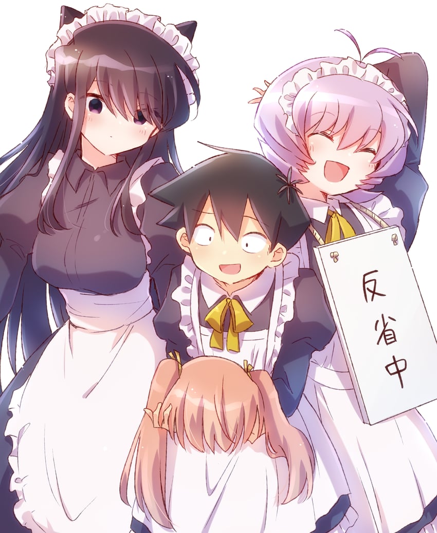 komi shouko, tadano hitohito, and osana najimi (komi-san wa komyushou desu) drawn by nyaa_(nnekoron)