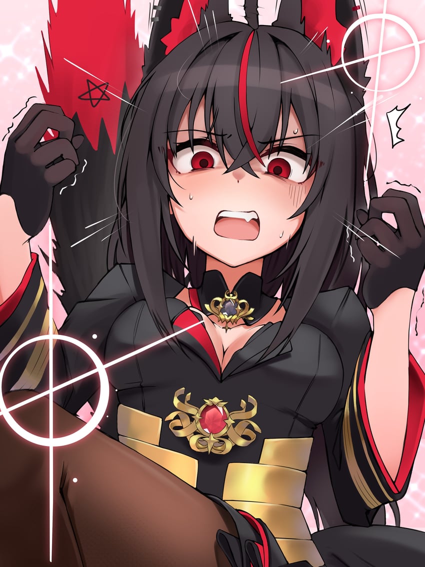 kurokami fubuki (hololive and 1 more) drawn by micon