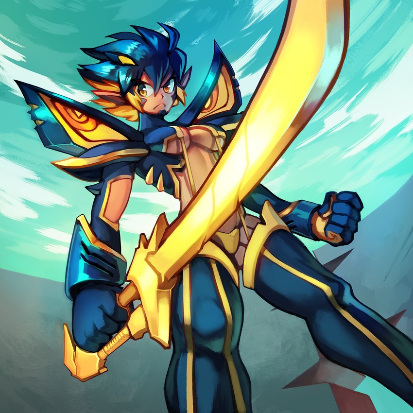 matoi ryuuko, senketsu, and yellow (original and 1 more) drawn by ron_tsfany