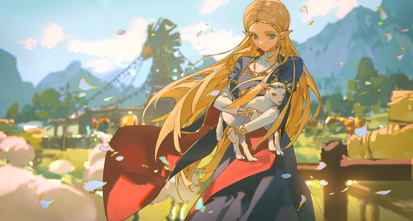 princess zelda (the legend of zelda and 1 more) drawn by libuqilai