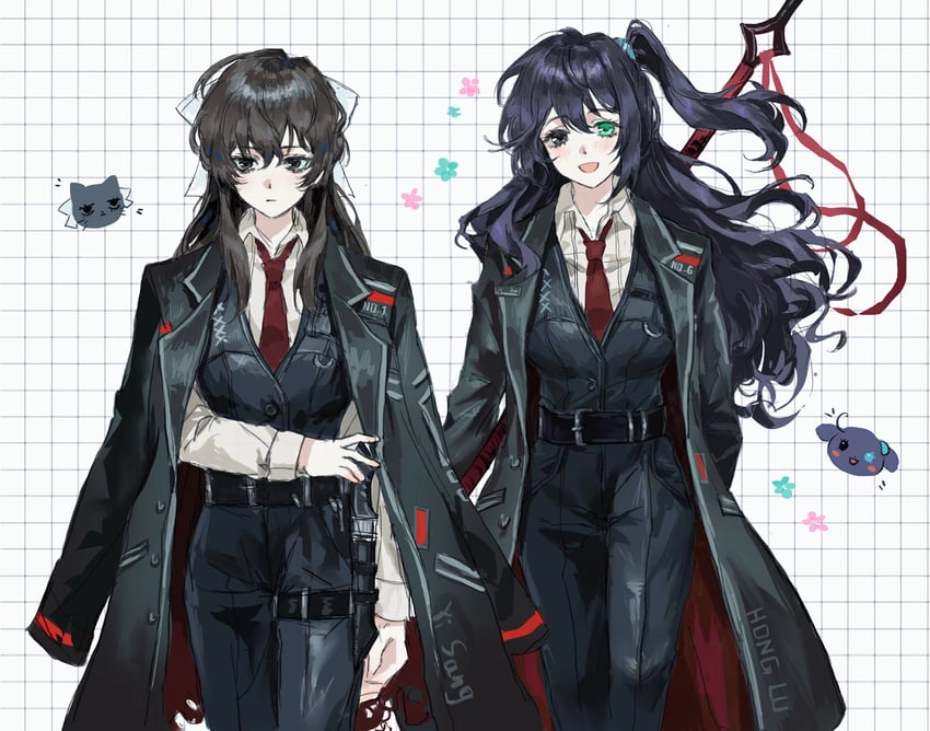 yi sang and hong lu (project moon and 1 more) drawn by xiaorourose