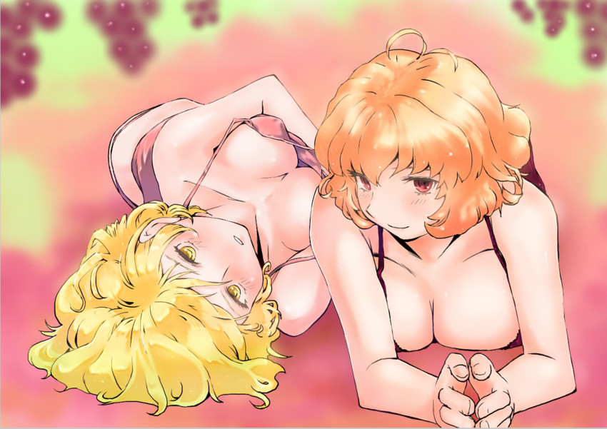 aki minoriko and aki shizuha (touhou) drawn by goton_goton