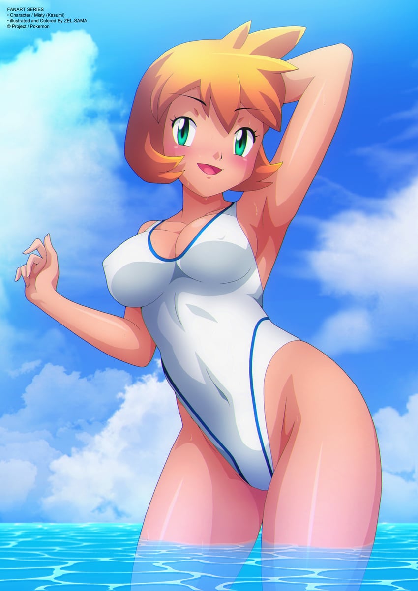 misty (pokemon and 1 more) drawn by zel-sama